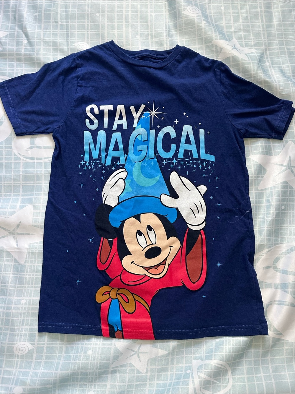 Disney Kids Navy 'Stay Magical' Mickey Tee